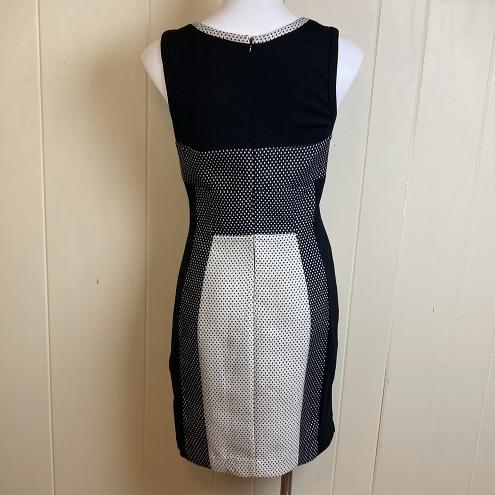 Yoana Baraschi Anthropologie Polka Dot Sheath Dress Size 8 NWT New Black Fitted - Picture 4 of 8
